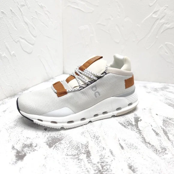 On Running White and Brown Sneakers - Picture 5 of 10